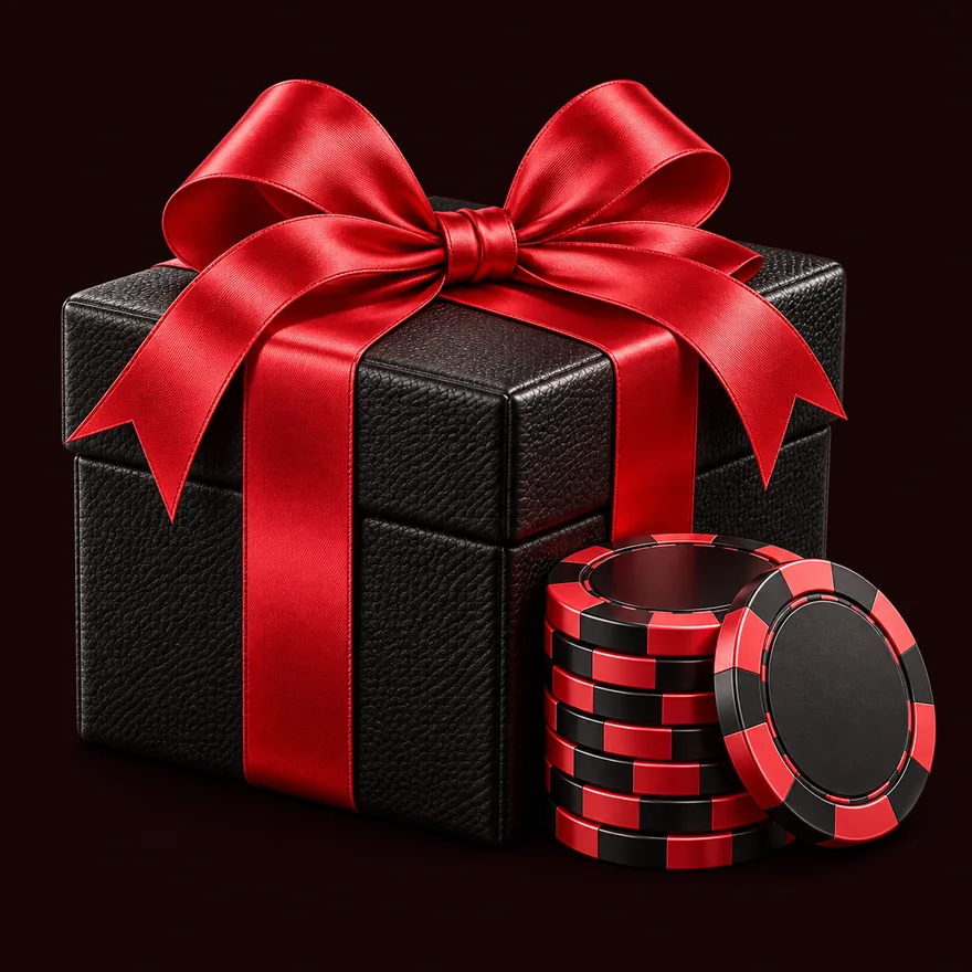 Gift box and chips — WSM Casino