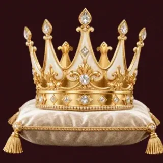 Gold crown on cushion — WSM Casino