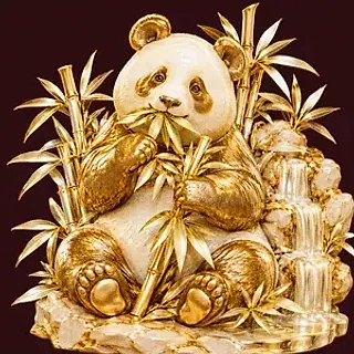 Panda eating bamboo — WSM Casino